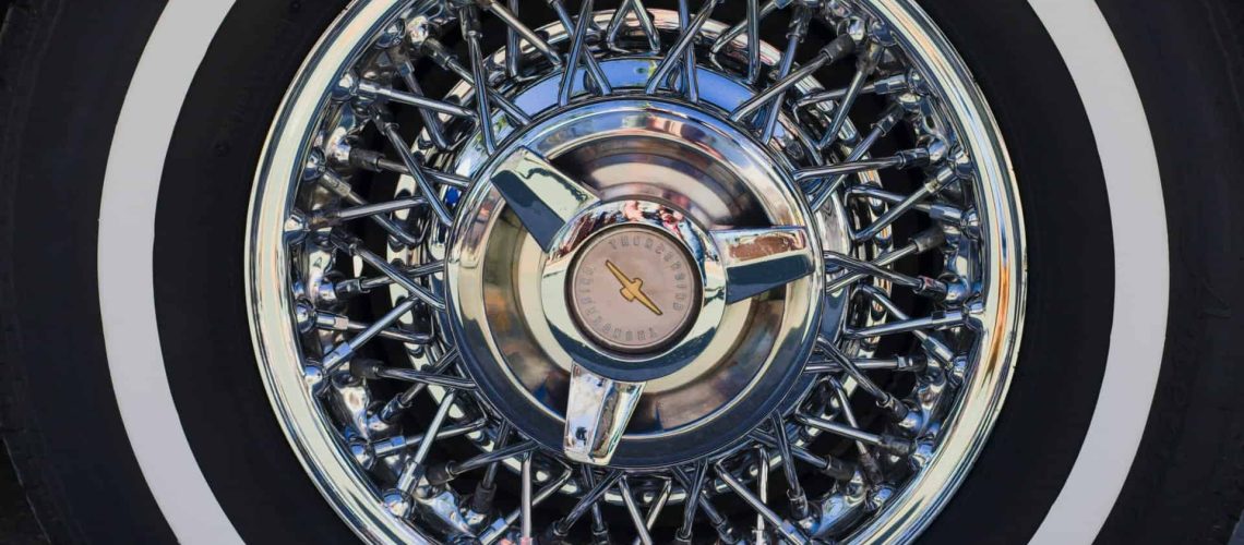 polished chrome wheel