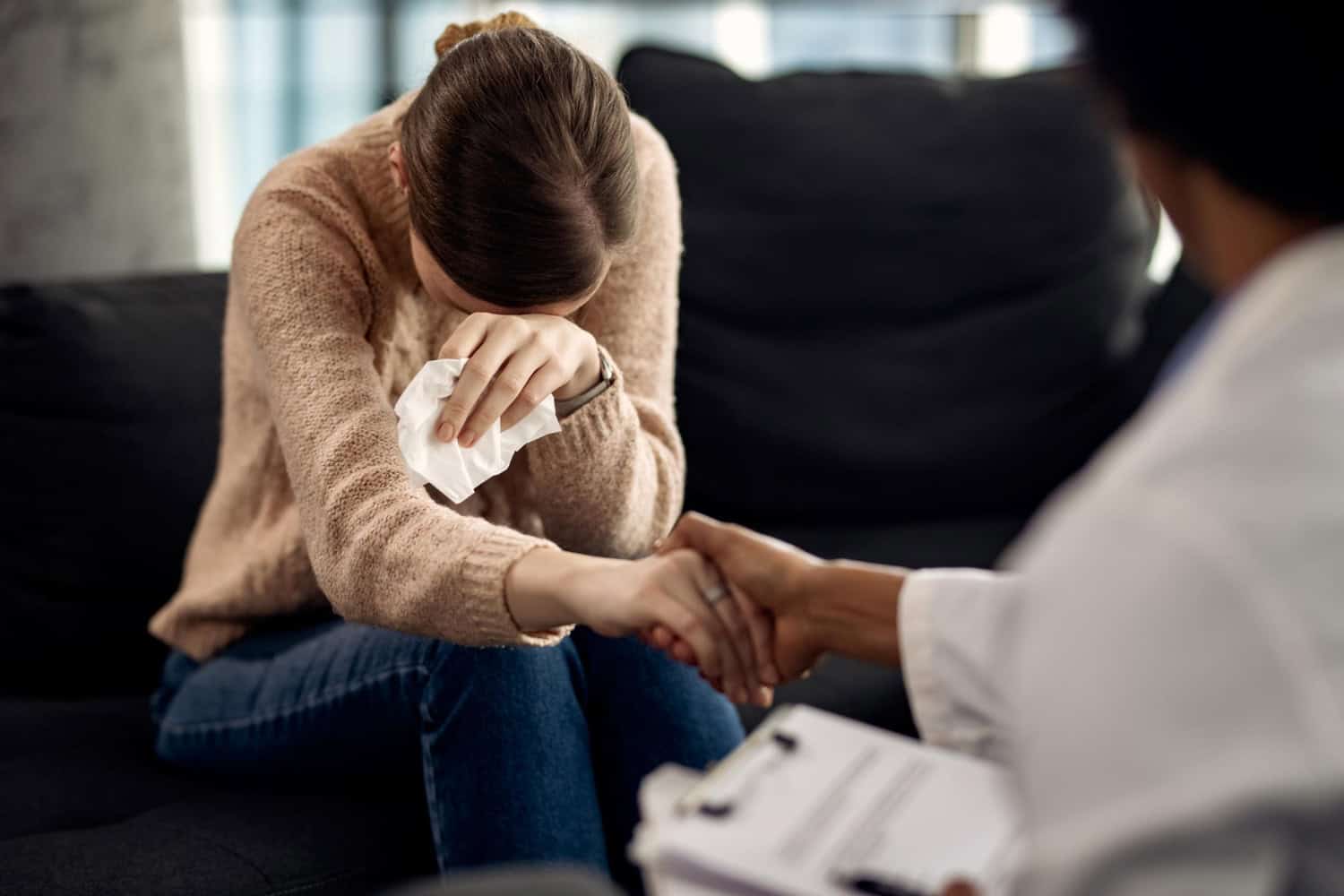 Woman Getting Help from Psychologist